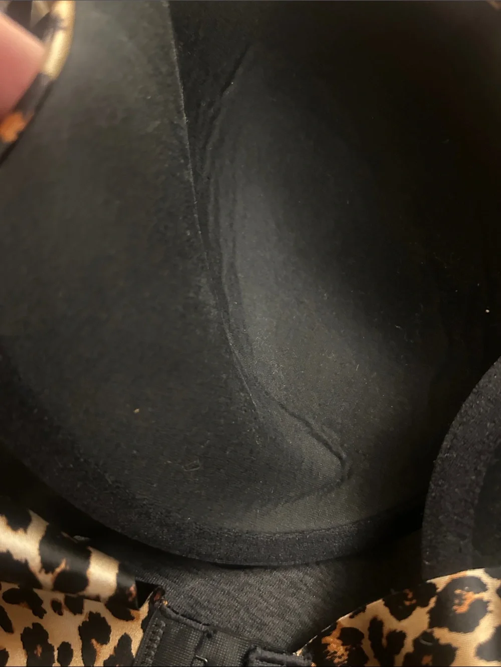 Secret Treasures Leopard Print Full-Coverage Bra - Black &‎ Tan 36D NWT